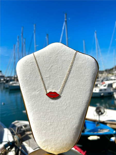 COLLANA LABBRA ROSSE