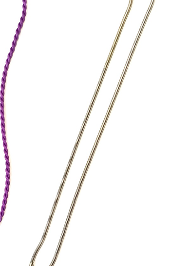 COLLANA CODA SCHIACCIATA LUNGA