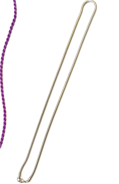 COLLANA CODA SCHIACCIATA LUNGA