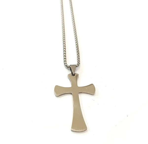 COLLANA CON CROCE LISCIA