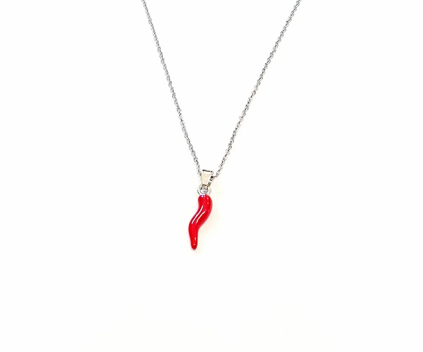 COLLANA CORNO ROSSO
