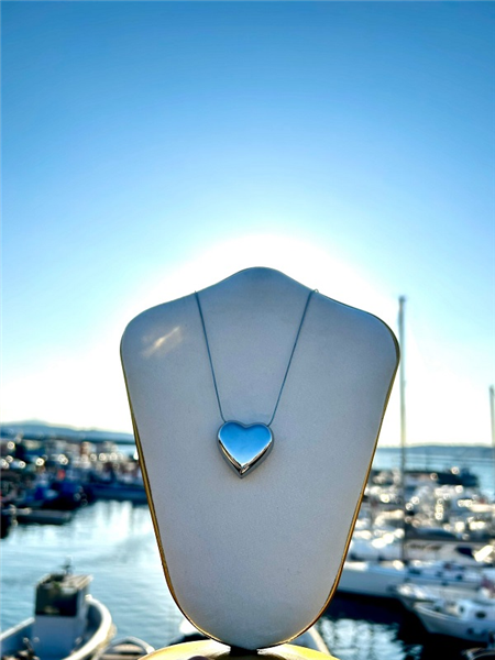 COLLANA CUORE BOMBATO