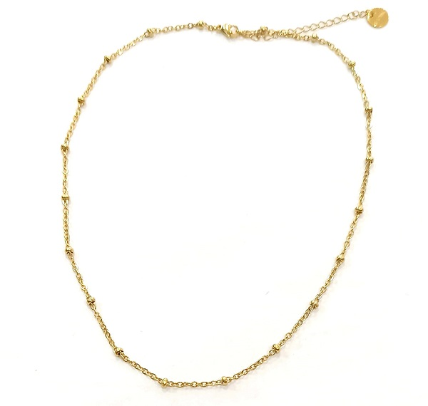COLLANA CON SFERE SEMPLICE ORO