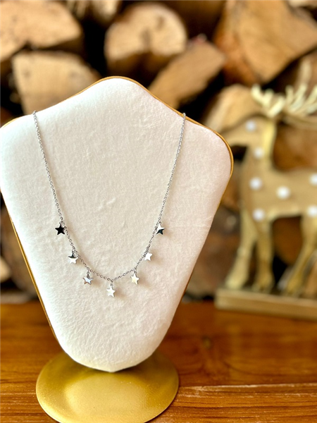COLLANA CON STELLINE PENDENTI