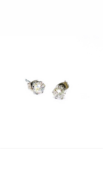 BRILLANTINI A LOBO ARGENTO 4MM